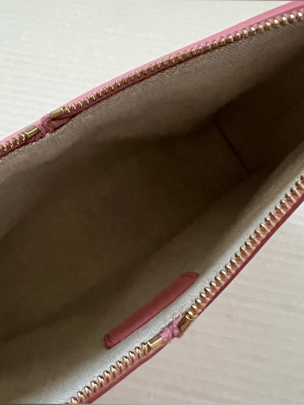 Mansur Gavriel Pink M Frame Double Zip Leather Baguette Shoulder Bag - Picture 11 of 16